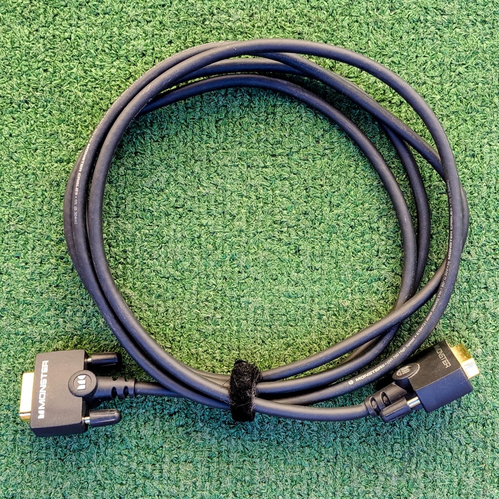 HP 7' Monster Cable DVI 700 High Speed E194731 AVM 34AWG VW-1 Male to Male Cable